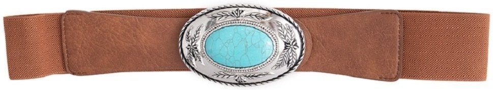 Cinto Cabanafree ELÁSTICO FIVELA AZUL CARAMELO