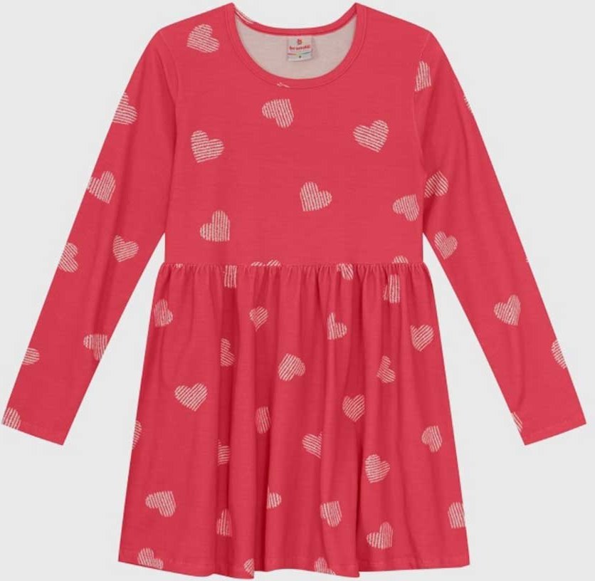 Infantil - Vestido Brandili Corações