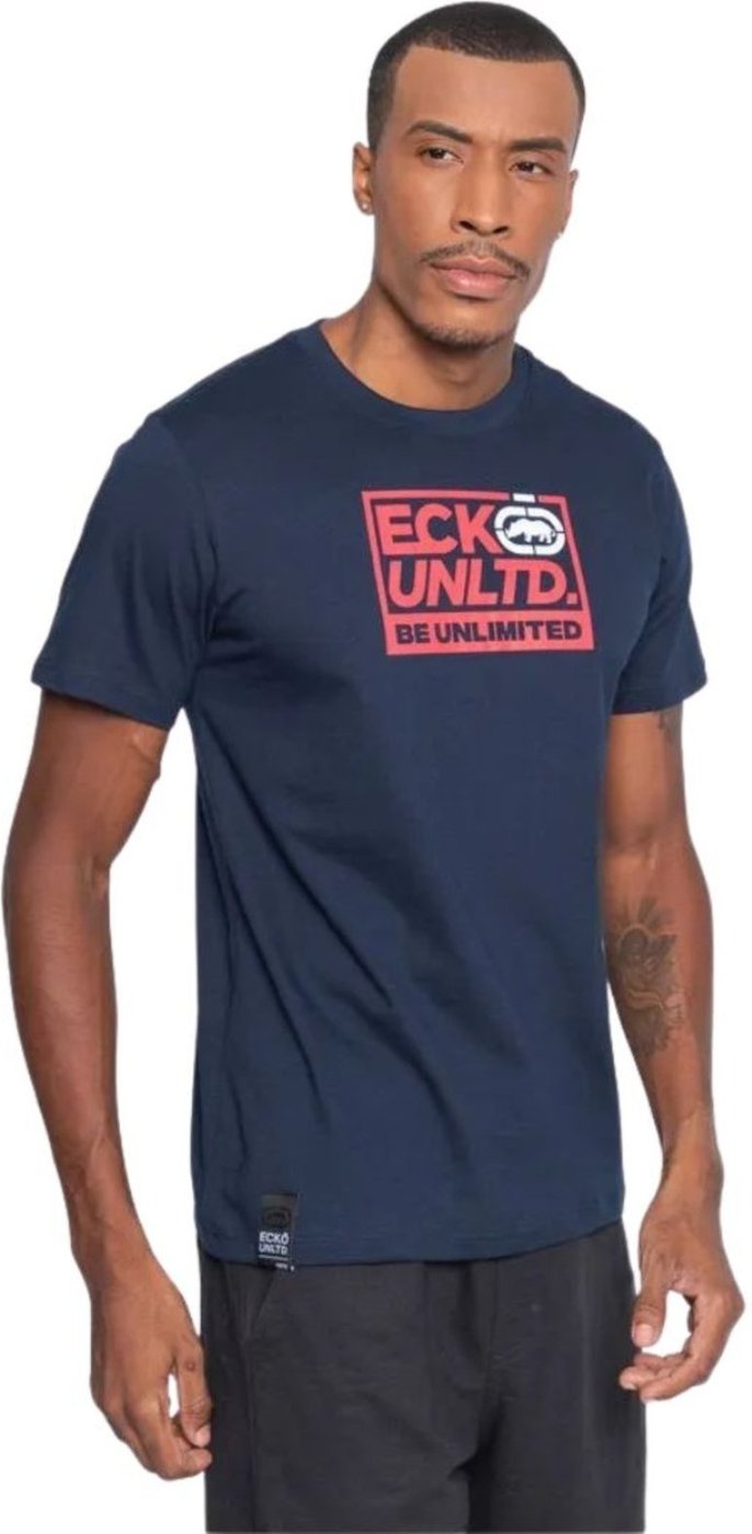 Camiseta Ecko Unltdo Marinho Masculina Edição