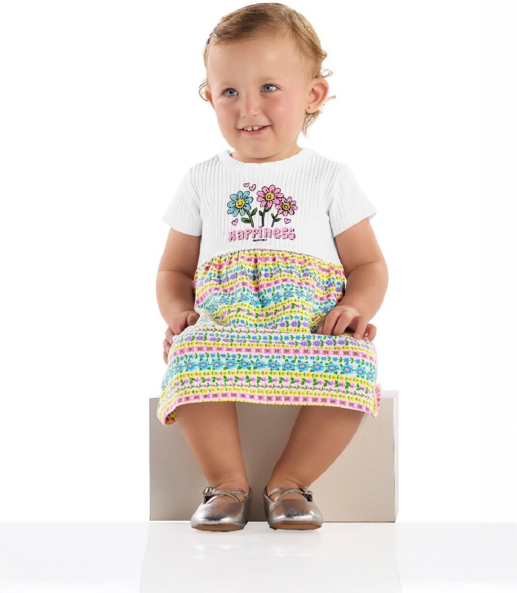 Imagem principal Infantil - Vestido Flor Feliz para Quimby azul Quimby azul