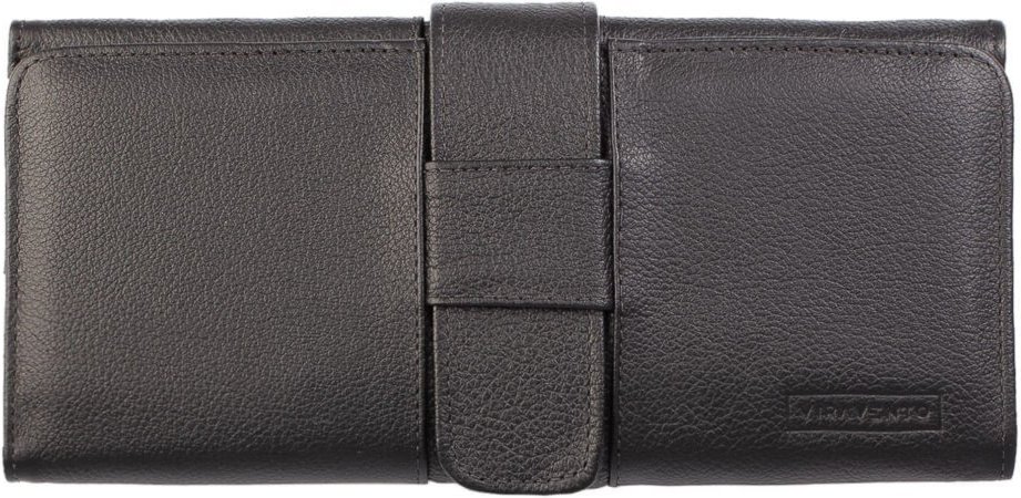 Imagem principal Carteira Grande Vira Vento Leva Tudo Unissex De Couro Floater 11x22cm - Preta café Vira Vento café