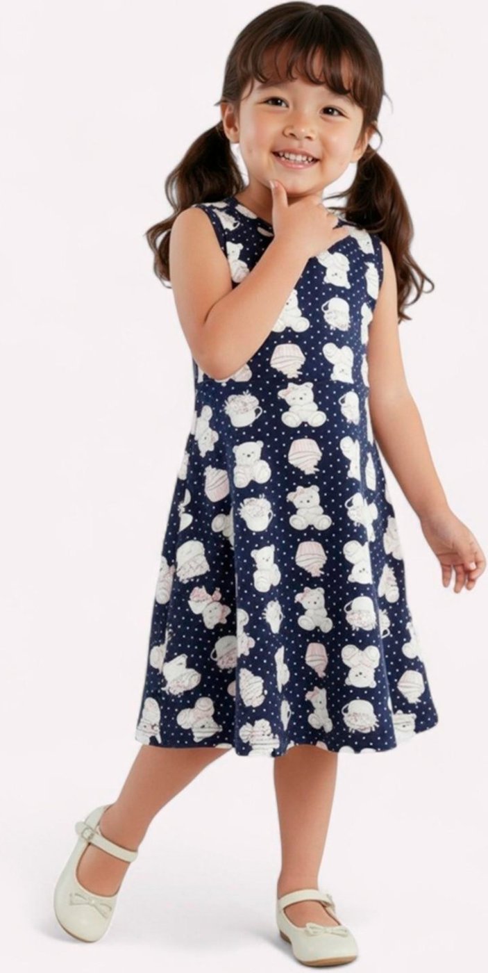 Imagem principal Infantil - Vestido Menina Estampado Kyly off-white Kyly off-white