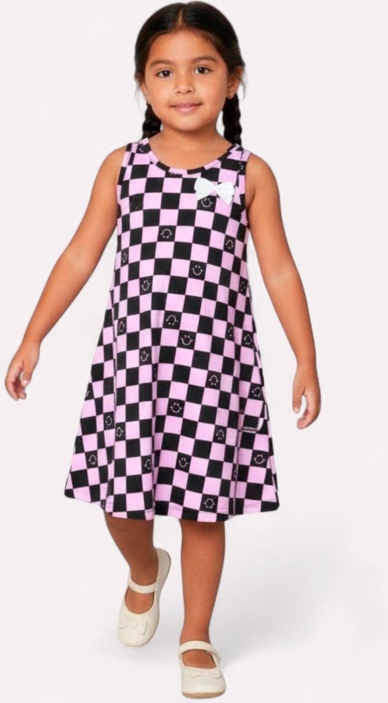 Imagem principal Infantil - Vestido Menina Xadrez Kyly preto Kyly preto