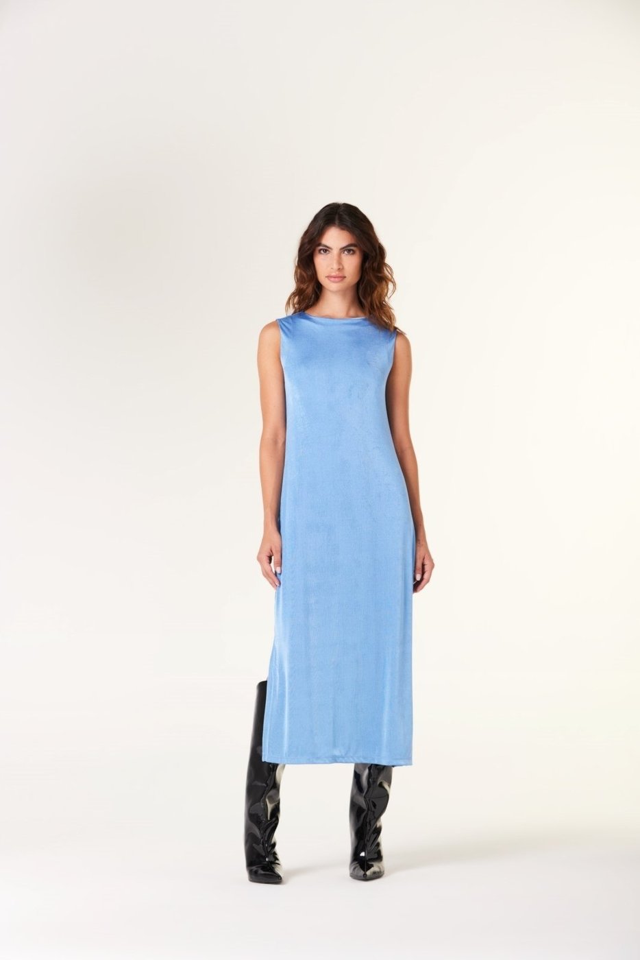 Vestido Midi Traymon Com Fendas Claro