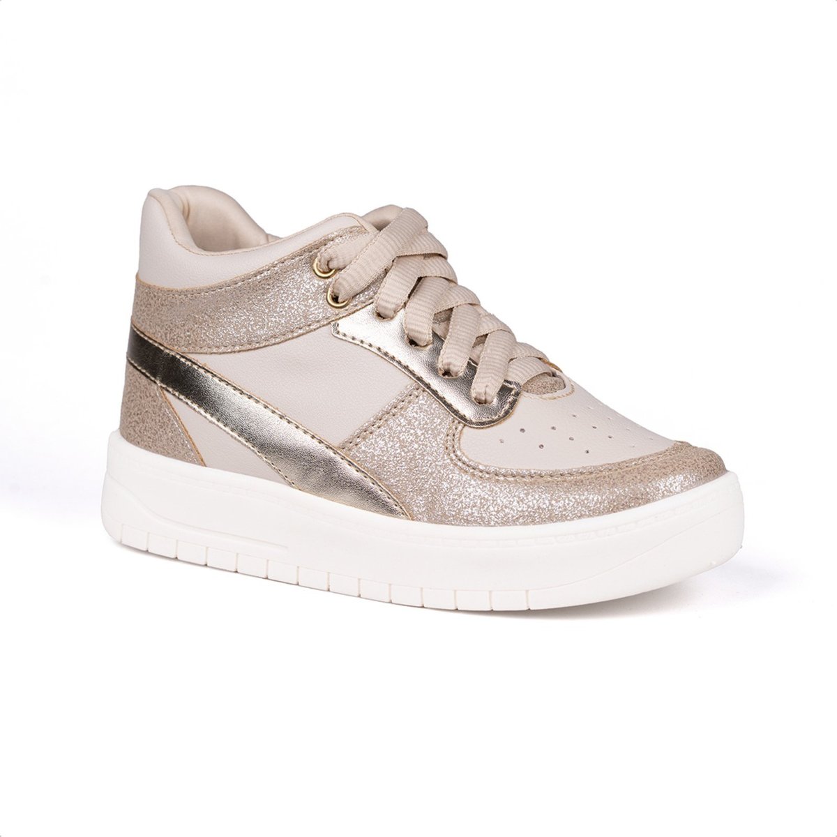 Infantil - Tênis Menina Fashion Brilho Metalizado Casual