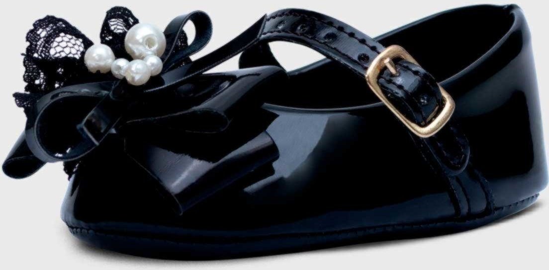 Imagem principal Infantil - Sapatilha Pópidi Menina Pérola Renda preto Pópidí preto