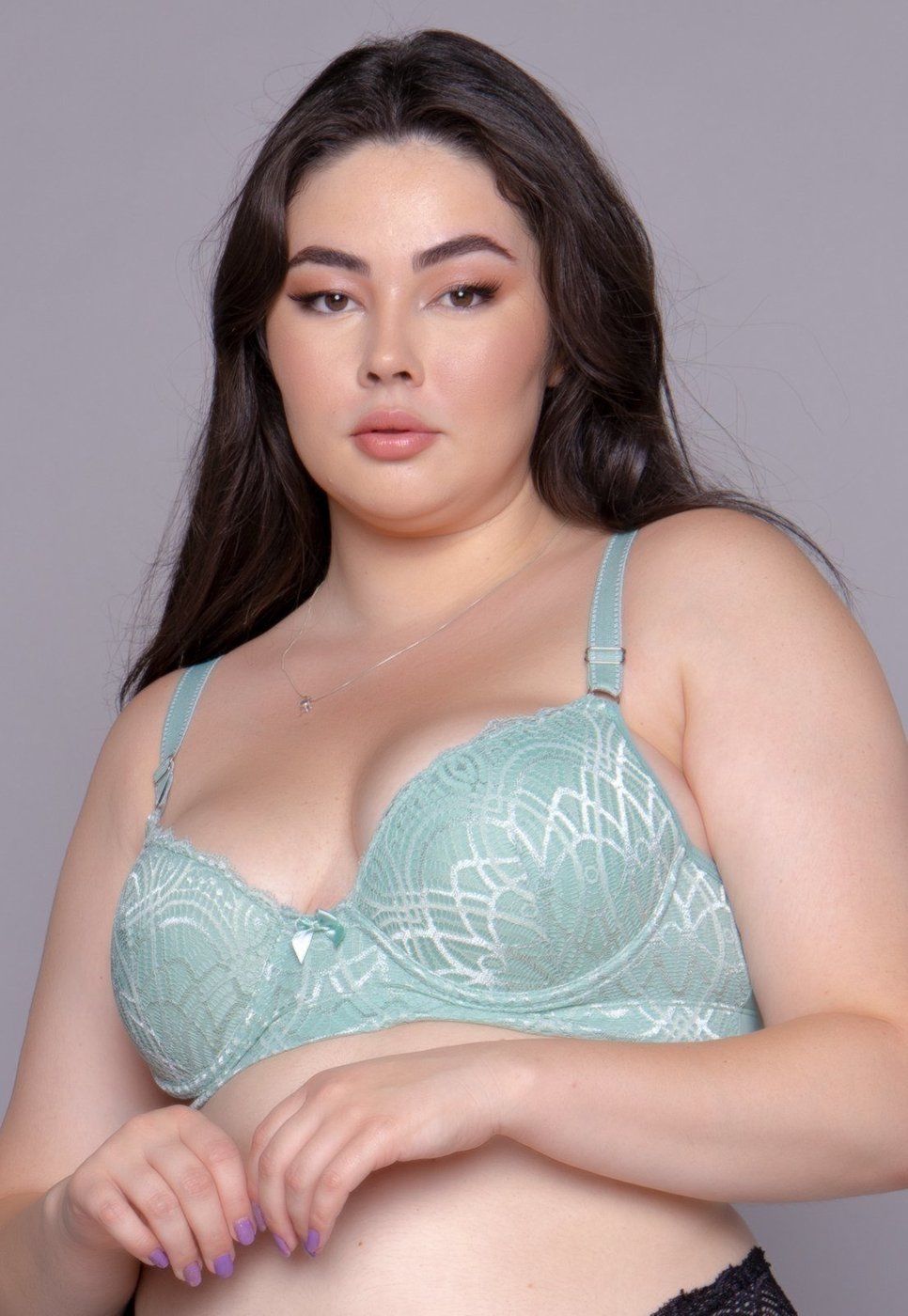 Imagem principal Soutien Plus Size Vekyo com Bojo Alça Reforçada Claro rosa VEKYO rosa