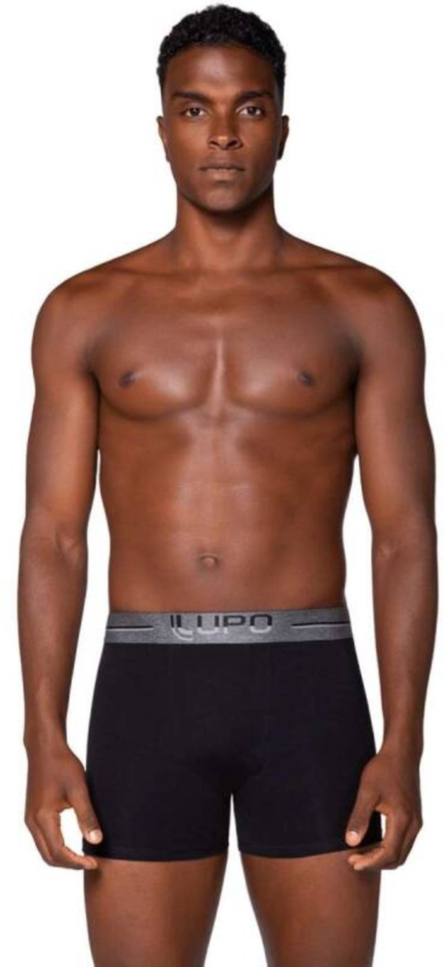 Imagem principal Cueca Lupo Boxer Algodão Cós Double Colors - Masculino azul Lupo azul