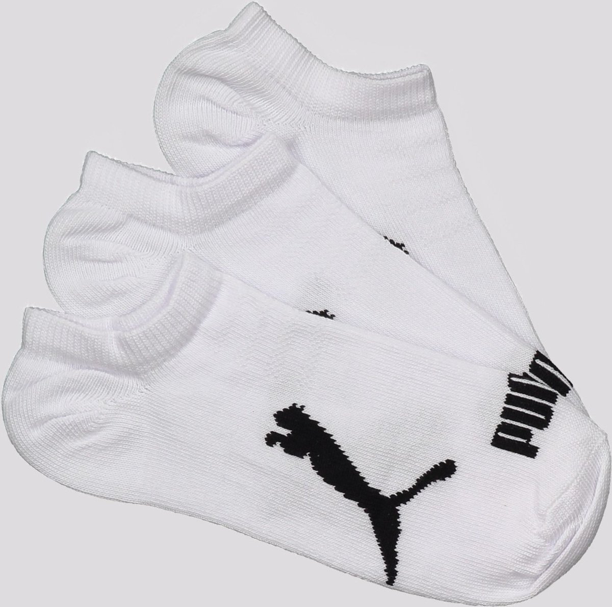 Kit Meia Puma Sapatilha 3 Pares Branca