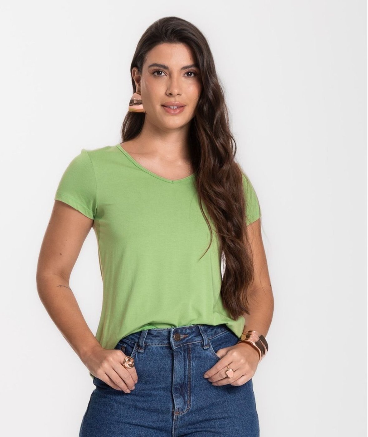 Imagem principal Blusa Feminina Básica Select verde Select verde