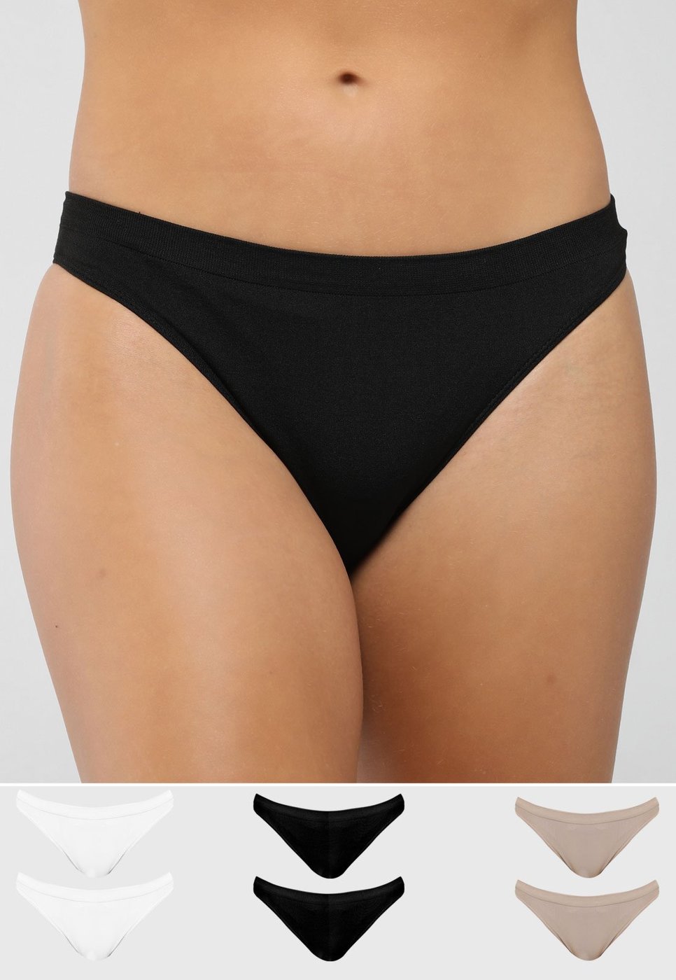 Imagem principal Kit Calcinha Feminina Trifil Tanga Preta preto TRIFIL preto