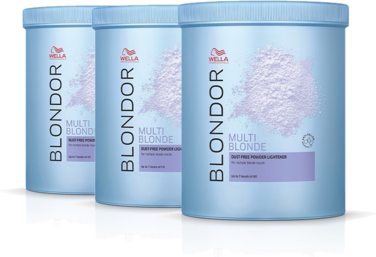 Imagem principal Kit Wella Professionals Blondor Multi Blonde - Pó Descolorante 800g (3 unidades) multicolorido WELLA PROFESSIONALS multicolorido