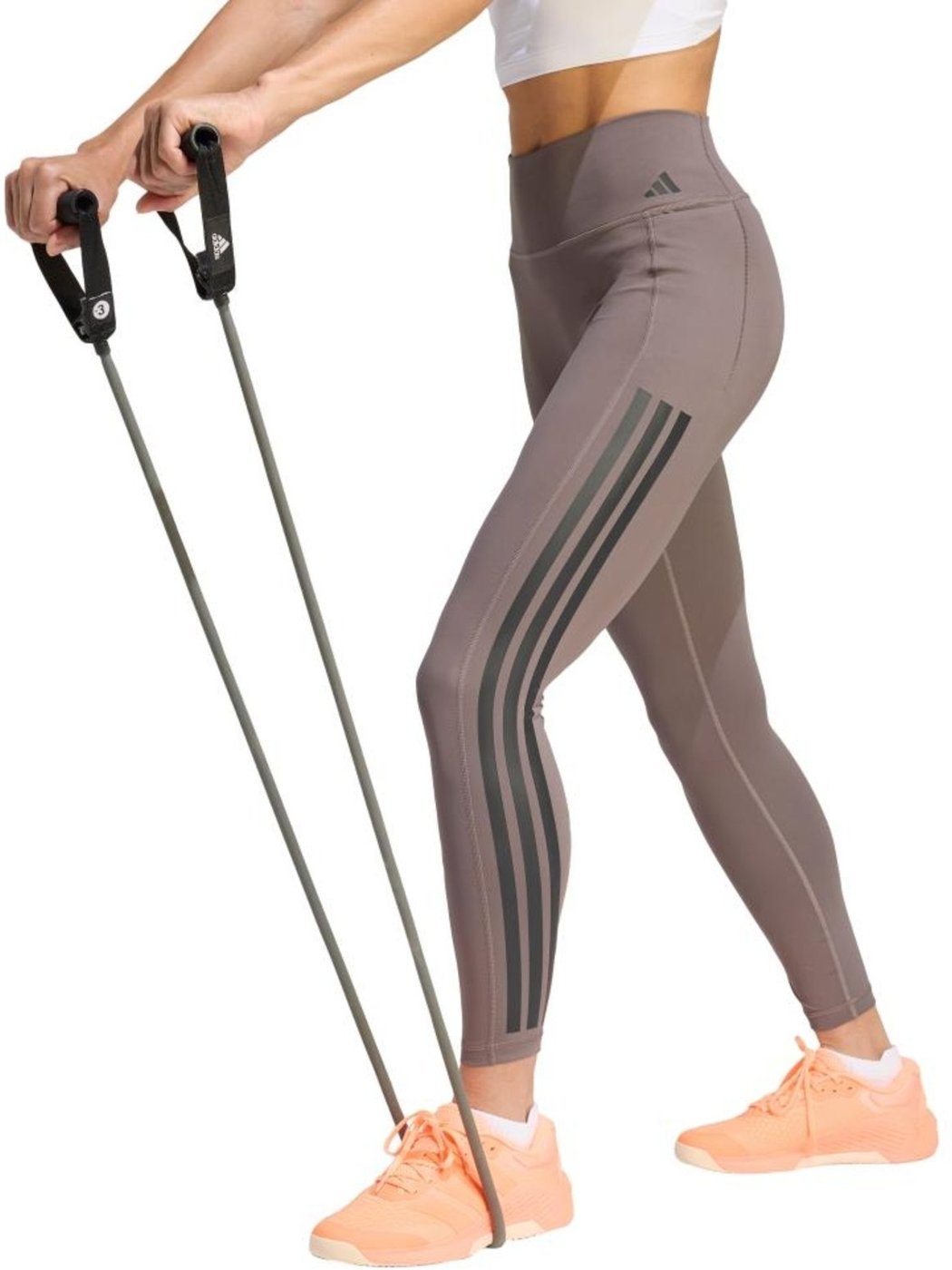 Legging 7/8 Optime Workout Três Listras adidas Performance