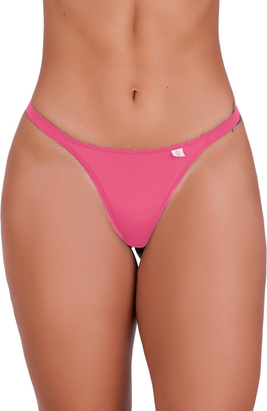 Imagem principal Calcinha Gabi Lingerie Marquinha De Fita Feminina Tanga Fina Microfibra Sem Regulagem Moda Íntima Magenta pink/rosa magenta Gabi Lingerie pink/rosa magenta