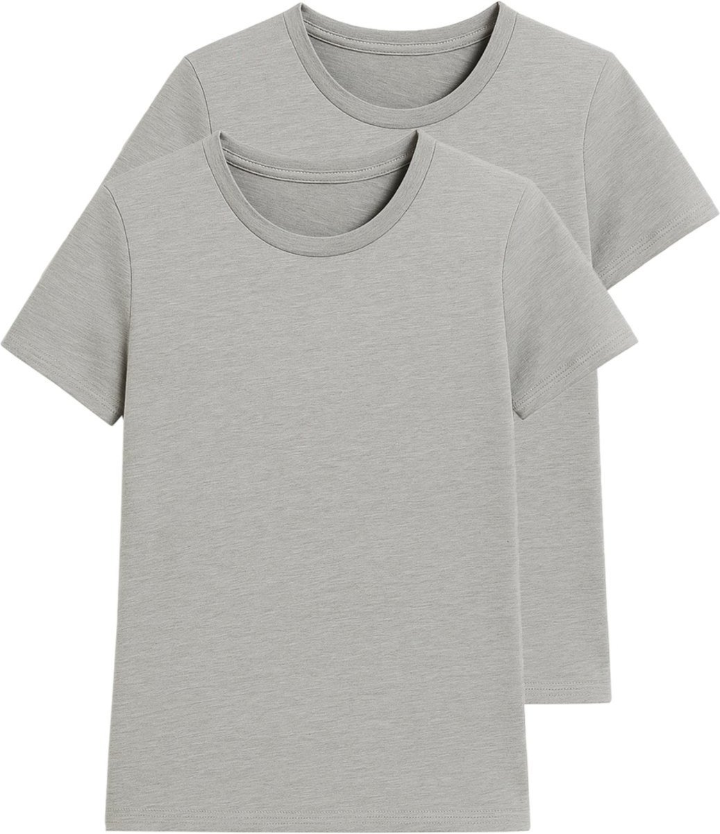 Imagem principal Kit com 2 Camisetas Feminina Hering 0241 cinza Hering cinza