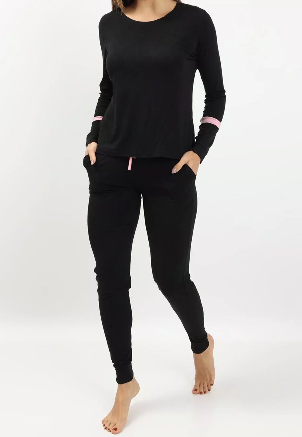 Imagem principal Pijama Maria Paes e Rosa preto/rosa rosa Maria Paes preto/rosa rosa