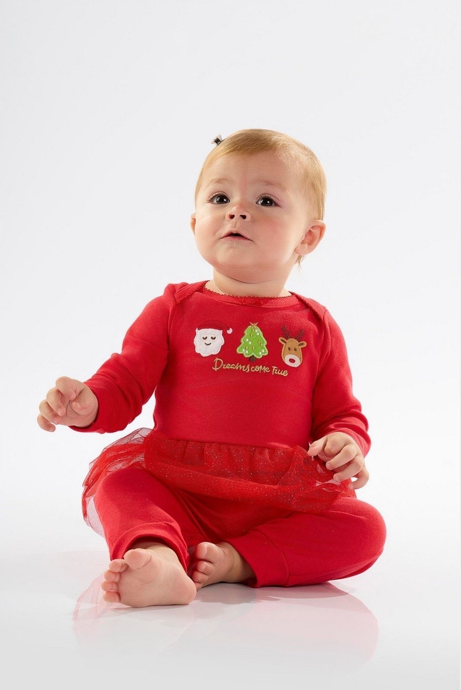 Imagem principal Infantil - Macacão para Menina em Suedine com Saia Up Baby vermelho Up Baby vermelho