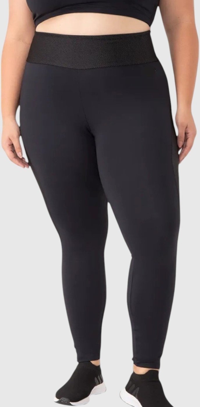 Imagem principal Calça Leggings D Bell Outlet Fashion Plus Size Cós Alto preto D BELL OUTLET FASHION preto