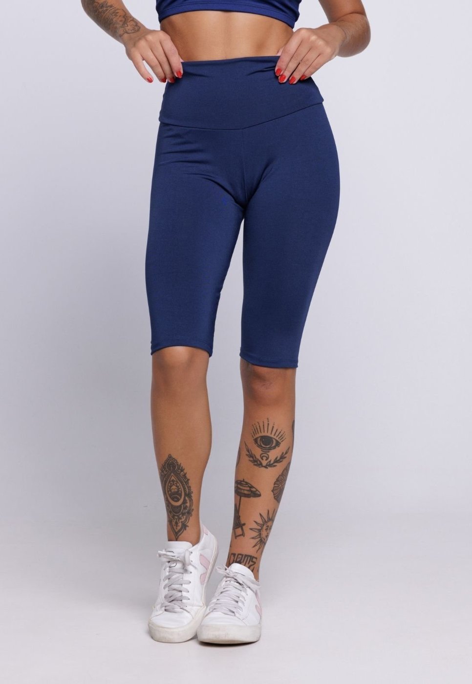 Imagem principal Bermuda Feminina WLS Modas Legging Fitness Academia Casual Marinho azul marinho WLS Modas azul marinho