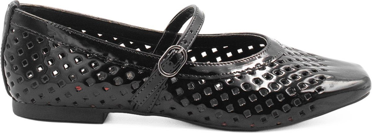 Imagem principal Sapatilha Zatta Lasercut Bico Quadrado Beatriz Preta preto preto