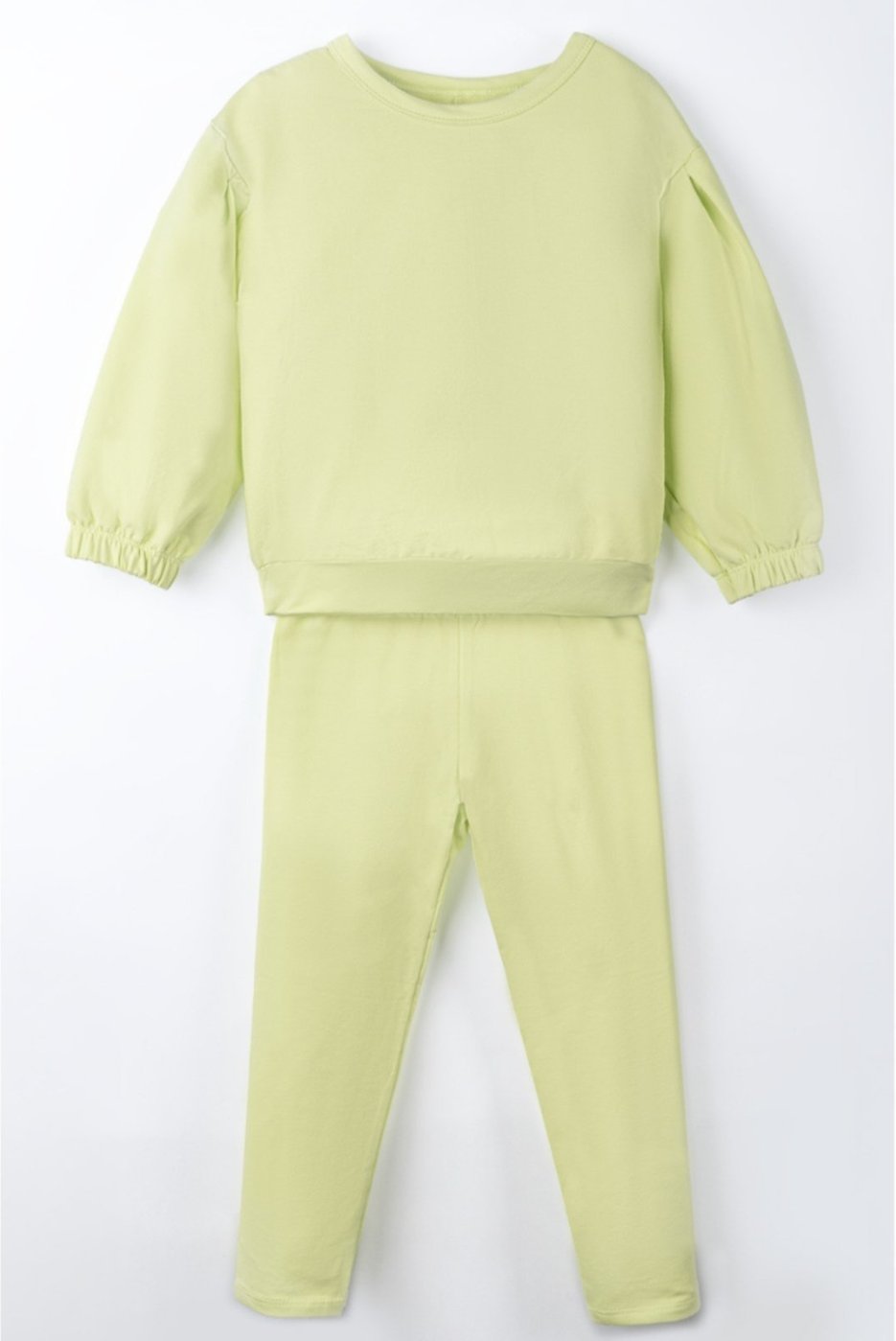 Imagem principal Infantil - Conjunto Menina Camiseta Manga Longa e Calça Molecotton Gola Redonda Claro Cool Matcha verde verde