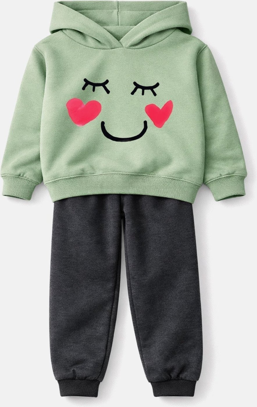 Imagem principal Infantil - Conjunto Moletom Peluciado Sorriso Babei no Look rosa Babei no Look rosa