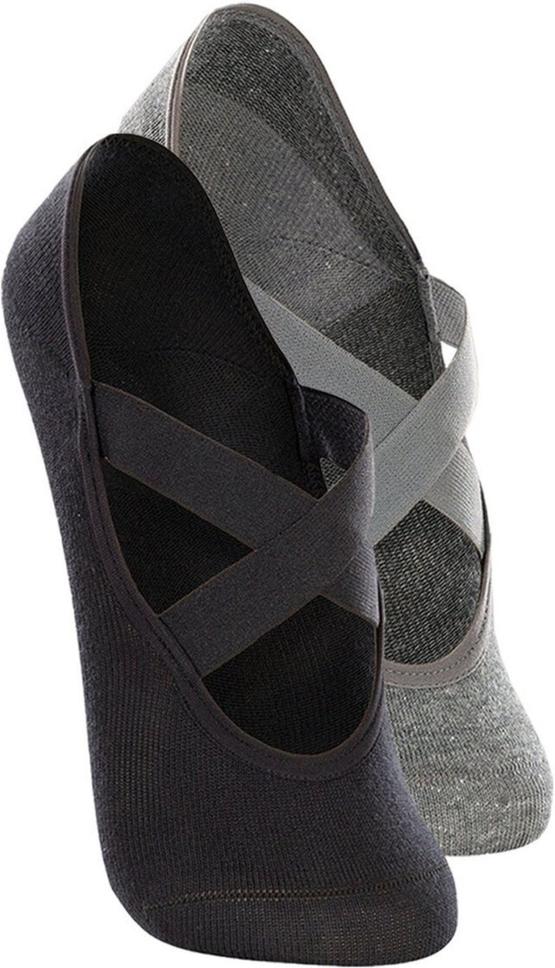 Kit 2 Pares de Sapatilhas Antiderrapante Pilates Lupo