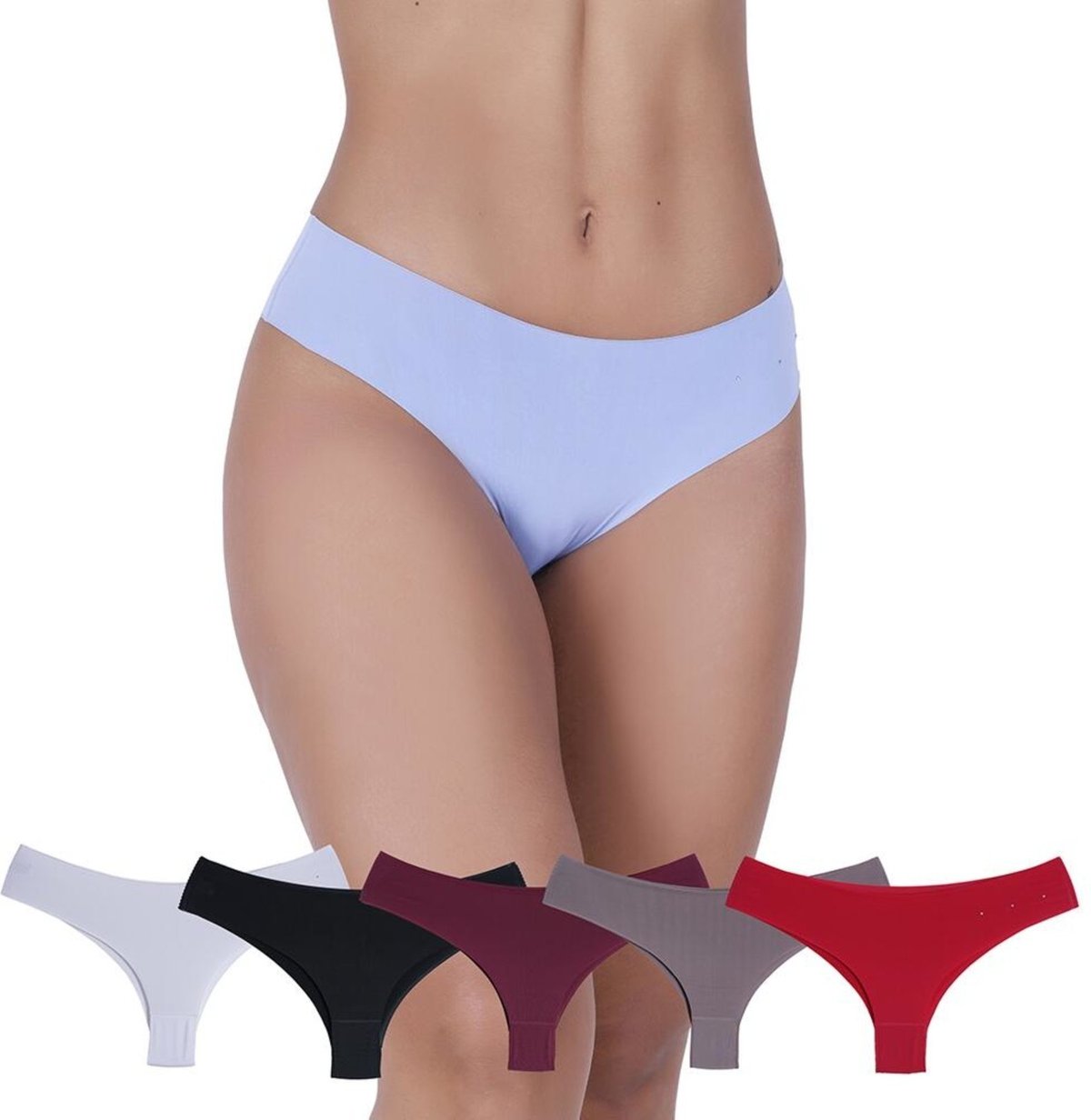 Imagem principal Kit 5 Calcinhas Nua Sem Costura Microfibra Concept Lingerie multicolorido Concept Lingerie multicolorido