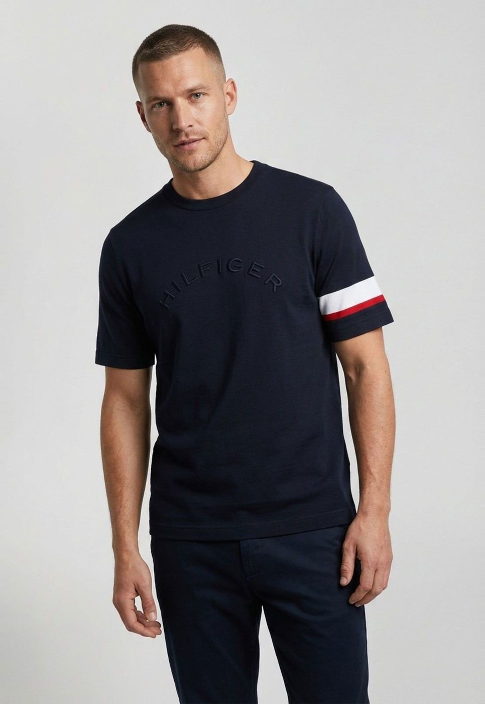 Imagem principal Camiseta Masculina Tommy Hilfiger RWB Insert TE azul marinho Tommy Hilfiger azul marinho
