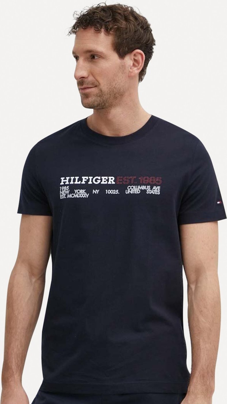 Imagem principal Camiseta Tommy Hilfiger Masculina Monotype 1985 Logo azul marinho Tommy Hilfiger azul marinho