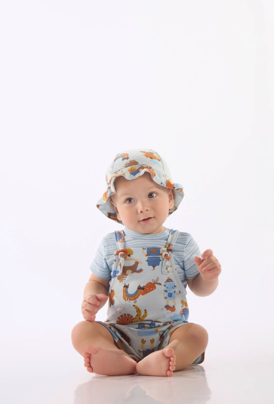 Imagem principal Infantil - Conjunto Comfy Body Jardineira Up Baby azul Up Baby azul