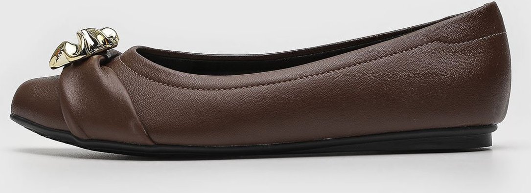 Imagem principal Sapatilha Feminina Beira Rio Adorno Dourado marrom BEIRA RIO marrom