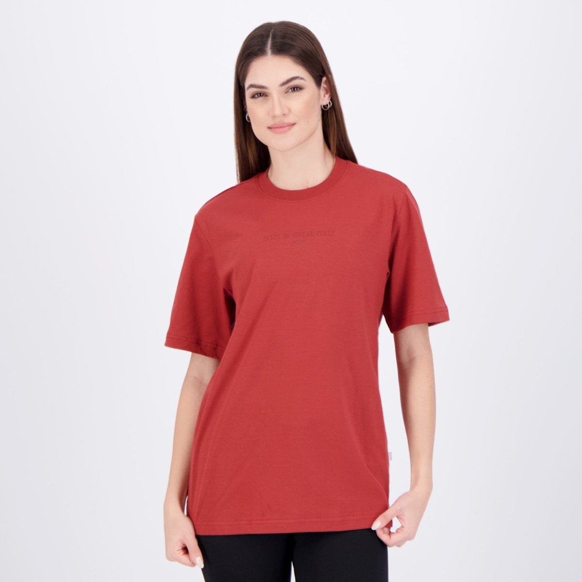 Imagem principal Camiseta Fila Comfort Biella Basic Feminina Vermelha vermelho Fila vermelho