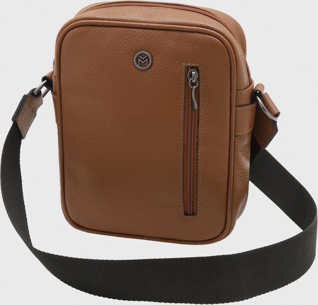 Bolsa Crossbody de Couro Mariart Amy Camel