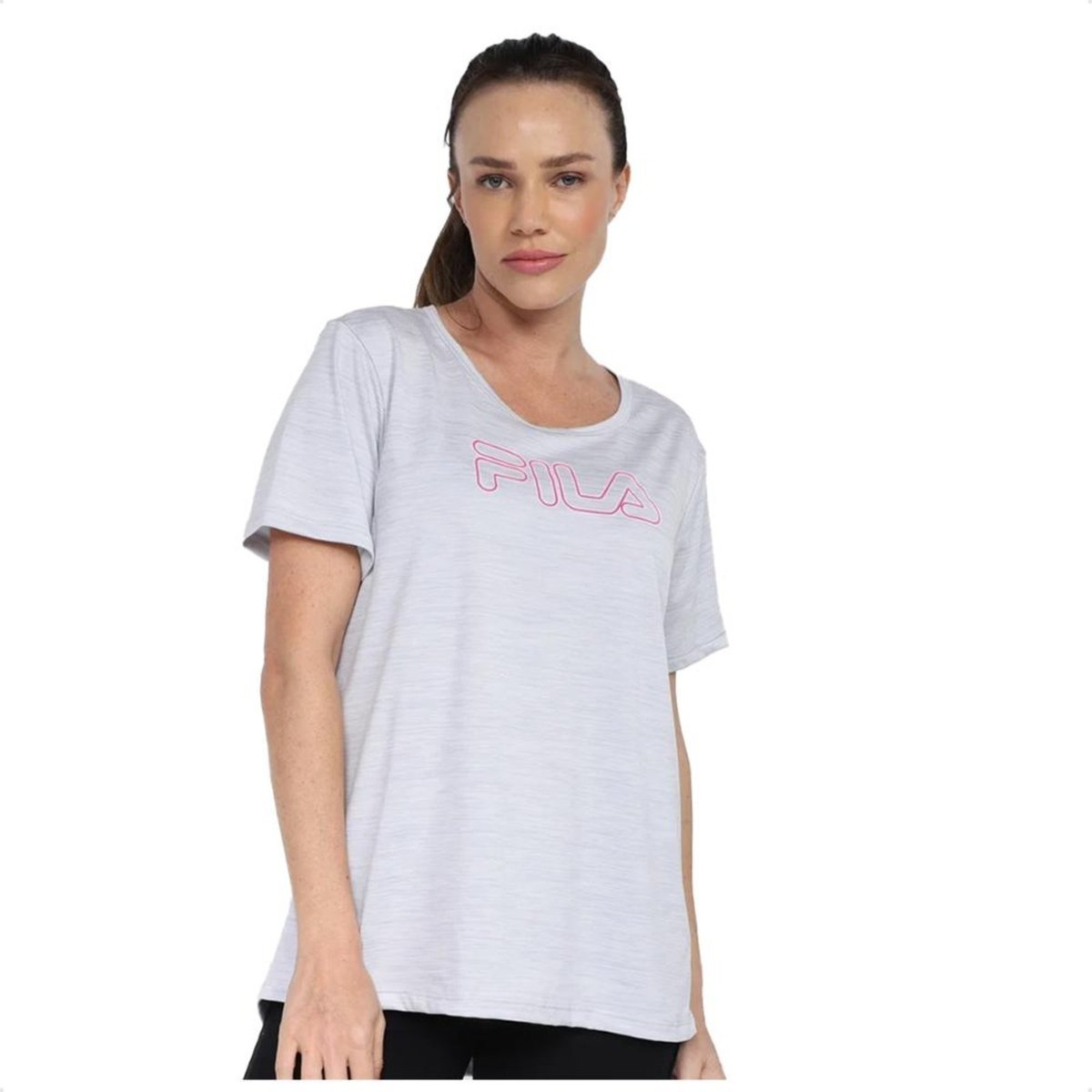 Imagem principal Camiseta Fila Basic Train Feminina cinza Fila cinza