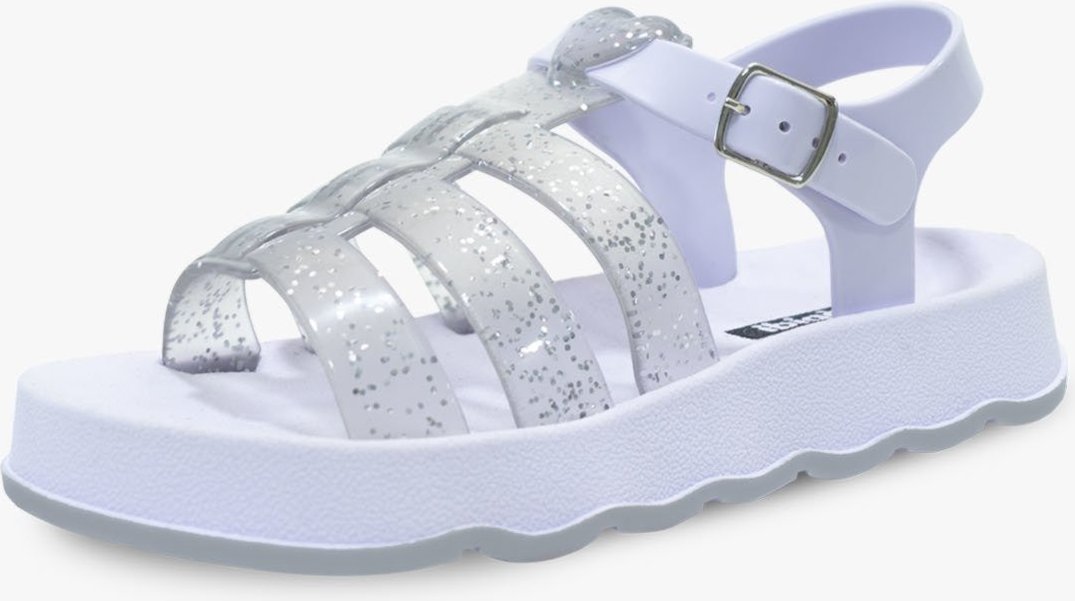 Imagem principal Infantil - Sandalia Papete Feminina Pópidi Moderninha Confort Glitter Prata dourado dourado