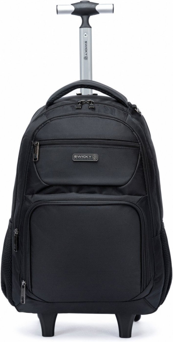 Mochila De Rodinhas Executiva Swicky Impermeável Viagem Reforçada Grande