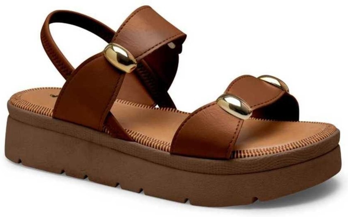 Imagem principal Sandália Feminina Mississipi Flatform Tiras Grossas bege MISSISSIPI bege