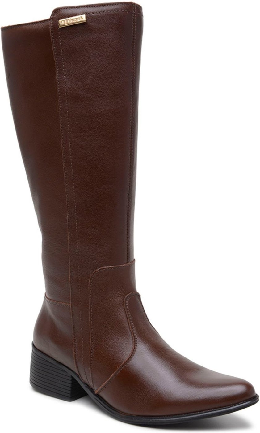 Imagem principal Bota Montaria Mr. Gutt Salto Grosso de Couro Chocolate marrom Mr. Gutt marrom
