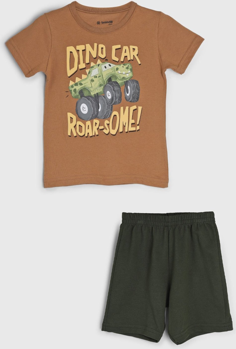 Imagem principal Conjunto 2pçs Manga Curta Brandili Dino Car caramelo Brandili caramelo