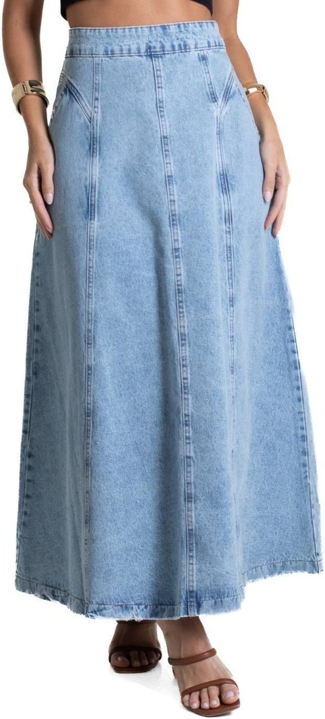 Saia Jeans Sawary Midi - 281999