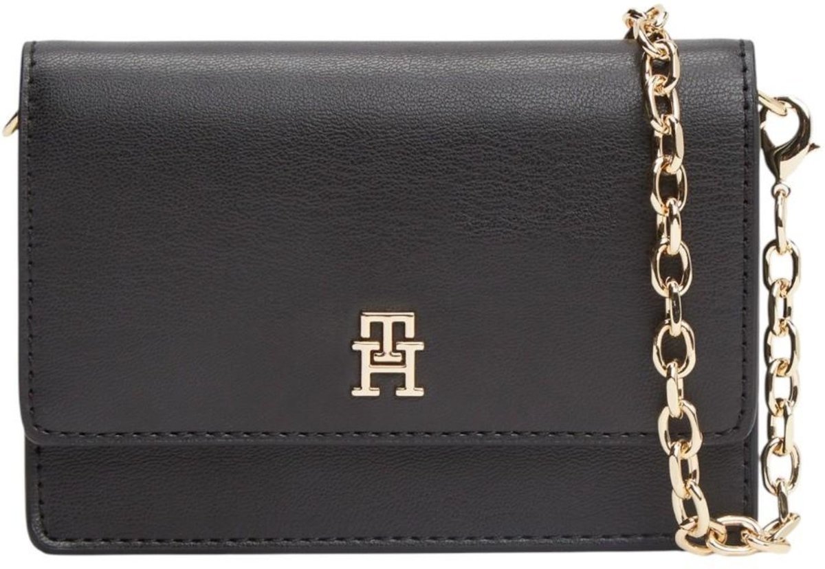 Imagem principal Carteira Tommy Hilfiger Icon Card Holder W Chain Feminino preto Tommy Hilfiger preto
