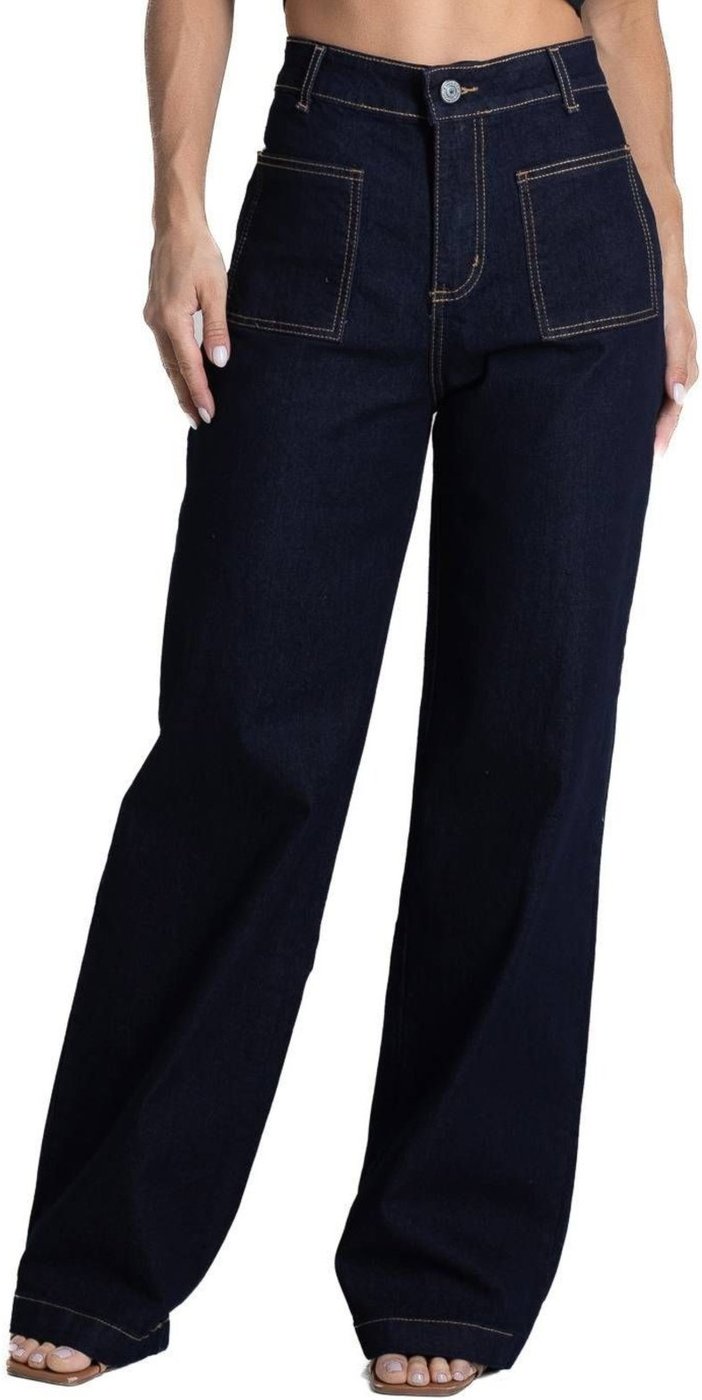 Calça Jeans Sawary Wide Leg - 282030