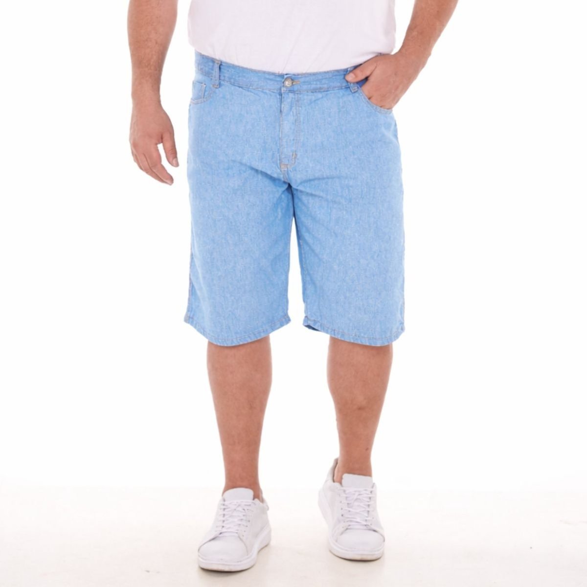 Imagem principal Bermuda Alleppo Jeans Masculina Plus Size azul Alleppo Jeans azul