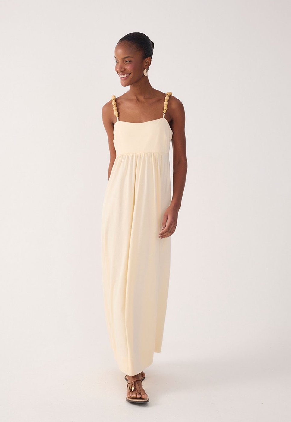 Imagem principal Vestido Feminino Dress To Alças Esferas bege Dress to bege