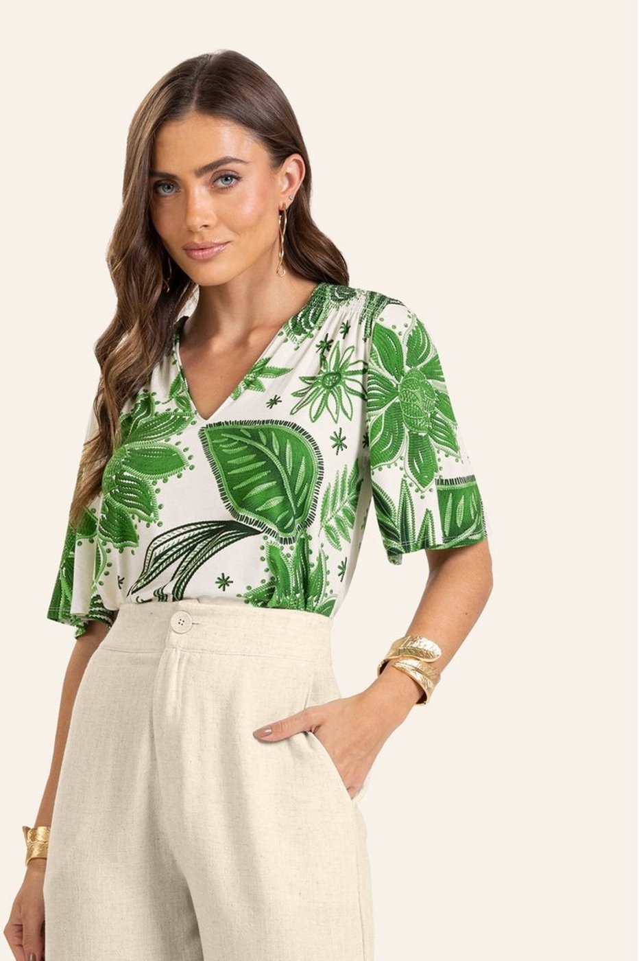 Imagem principal Blusa Feminina Endless em Viscotorcion verde Endless verde