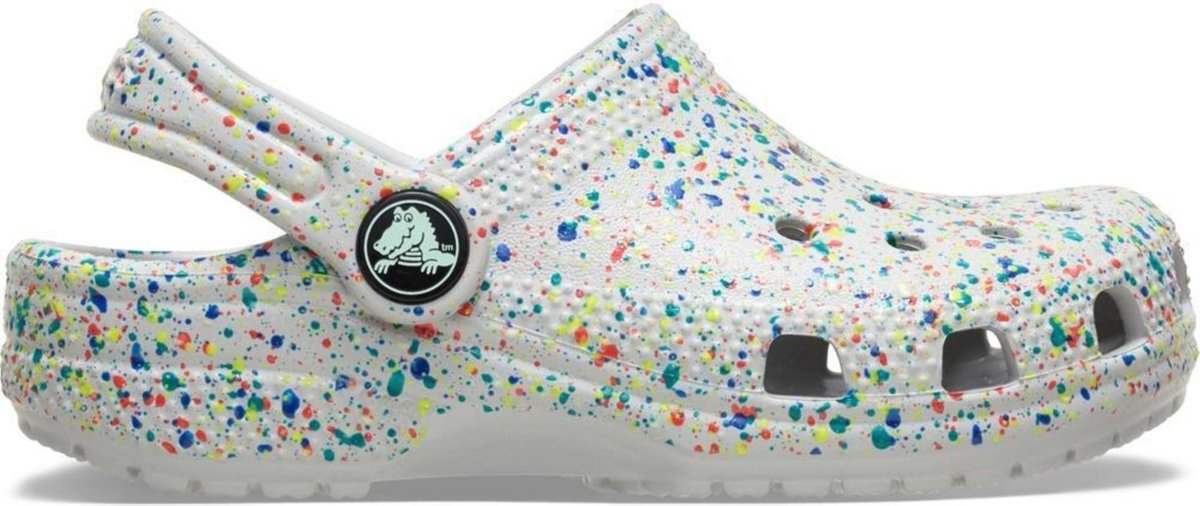 Imagem principal Infantil - Sandália Crocs Classic Glow Paint Splatter Clog K Atmosphere/Multi bege Crocs bege
