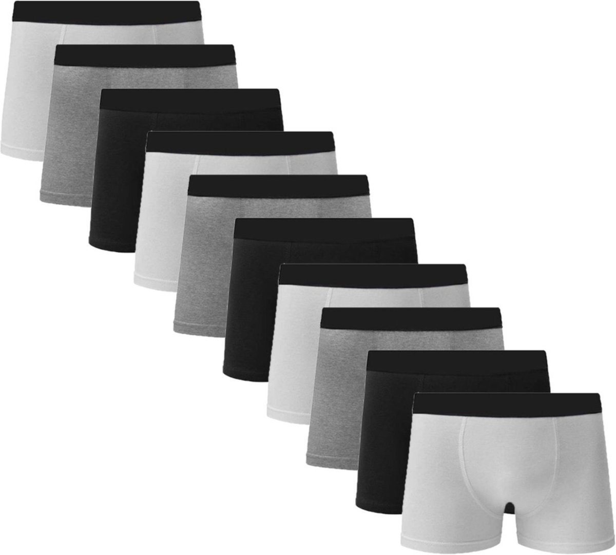 Imagem principal Kit 10 Cuecas Box Boxer Algodão Com Poliester C5 Colorido QLC SPORT multicolorido QLC SPORT multicolorido