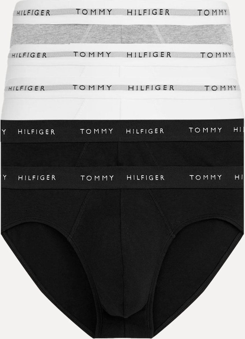 Imagem principal Cueca Tommy Hilfiger Cotton Classic Brief Preta/ Branca/ Cinza Pack 5UN multicolorido Tommy Hilfiger multicolorido