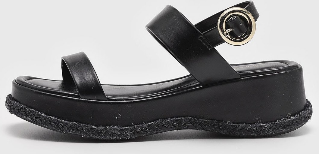 Sandália Flatform Via Mia Lisa Preta